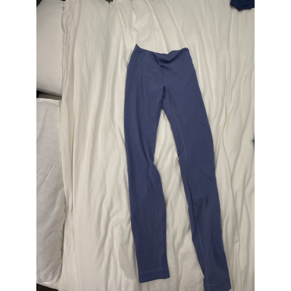 Lululemon waterdrop blue wunder train leggings size 6